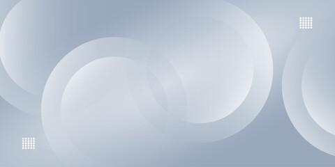 Minimalist background with dynamic transparent geometric shape design. Overlapping circle style background concept. Vector illustration.