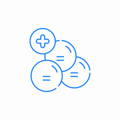 bitamin supplement pills icon sign vector