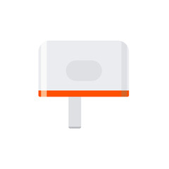 Orange Minimal Wall Charger Adapter Illustration