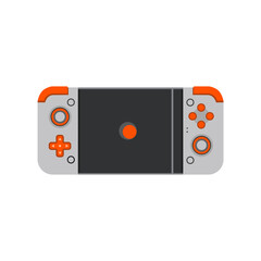 Fototapeta premium Orange Handheld Game Controller Illustration