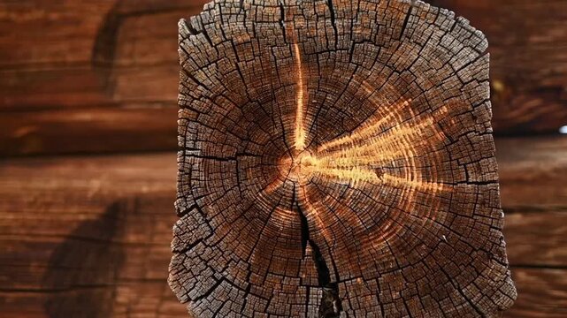 18th Century Wooden Log Buildings in a Rural Village