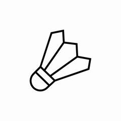 badminton shuttlecock icon sign vector