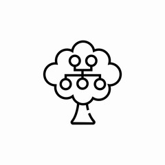 family tree icon sign vector