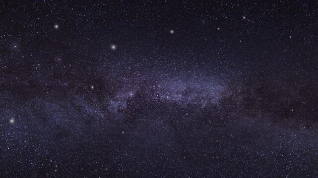 Cinematic Milky Way Star Field Moving Through Deep Space Background