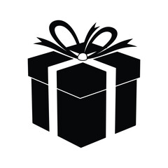 Beautifully wrapped gift box with ribbon