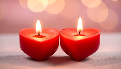 heart shaped candles