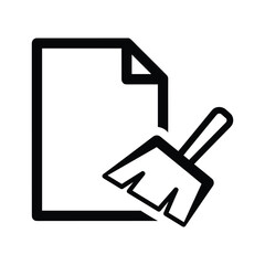 Cleaning document with brush