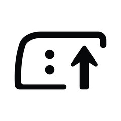 Upload icon symbolizing data transfer