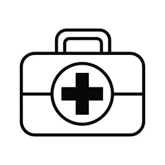 First aid kit icon illustration