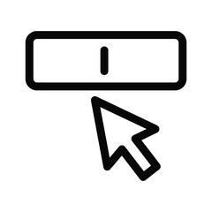 Cursor clicking on a text box