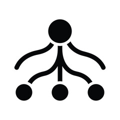 Simple network diagram illustration