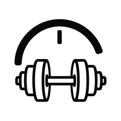 Dumbbell with weight measurement
