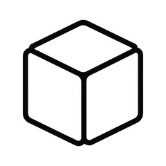 Simple cube icon
