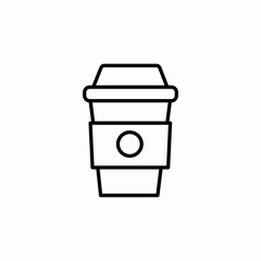 take away coffee icon sign vector