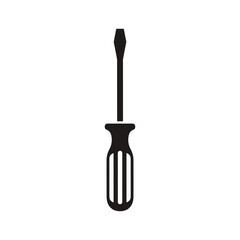 Screwdriver icon on white background