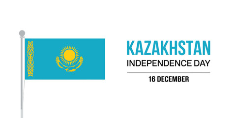 Kazakhstan Independence Day Flag Celebration on December 16