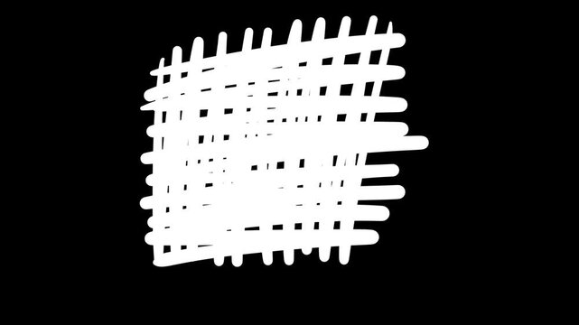 Animated scribble texture doodle hand drawn motion