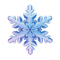 Fototapeta premium Snowflake illustration isolated on transparent background