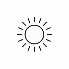 sun shine icon sign vector
