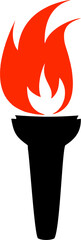 Set of fire flame vector icons. Collection of fire and flame icons. Bonfire icons, flaming elements.