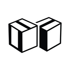 Two boxes with tape on top