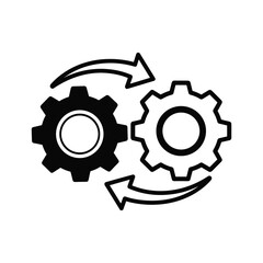 Gear rotation mechanism illustration