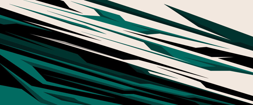 Abstract sporty background with exclusive colors. Abstract racing graphic design, vector design for vehicle wrap, t-shirt, jersey, gamer, esport, racing car, rally, and adventure ready to print.