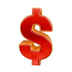 red dollar sign