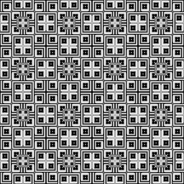 black and white seamless geometric pattern
