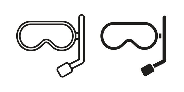 Mask snorkel icon