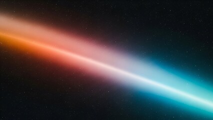 Cosmic Light Beam Streaking Through Starry Darkness