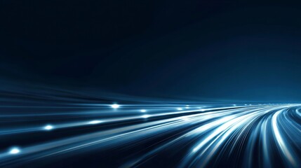 A Stunning Display of Light Trails in a Dark Setting Capturing the Essence of Speed and Motion