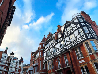 Traditional Victorian architecture in Knightsbridge, London