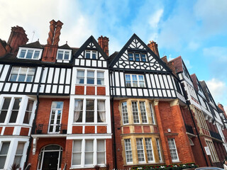 Traditional Victorian architecture in Knightsbridge, London