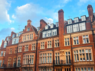 Traditional Victorian architecture in Knightsbridge, London
