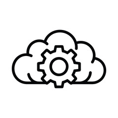 Obraz premium Cloud computing and configuration