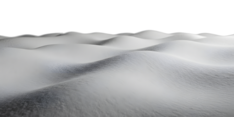 Frozen snowdrifts and powder texture transparent