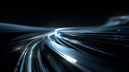 A Stunning Display of Light and Motion Representing the Fluid Dynamics of a Dark Environement