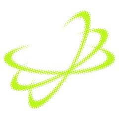Neon Retro Y2K Halftone Element
