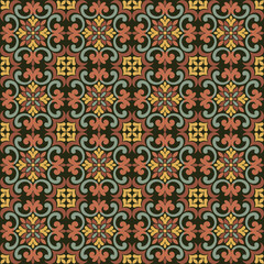 luxury floral damask pattern seamless vector background featuring ornate damask pattern details and vintage botanical elements, creating an elegant decorative ideal for textiles, wallpapers, packaging