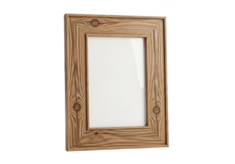 Rustic mirror isolated on transparent background