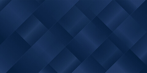 3D modern wave curve abstract presentation background. Luxury paper cut background. Vector illustration. Unique dark blue background