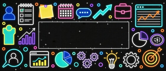 Kpi performance card with strategy, analysis, chart, graph, management, marketing, target