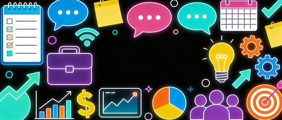 Kpi performance card with marketing, strategy, graph, management, analysis, chart, target