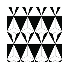 Geometric pattern with triangles and shapes
