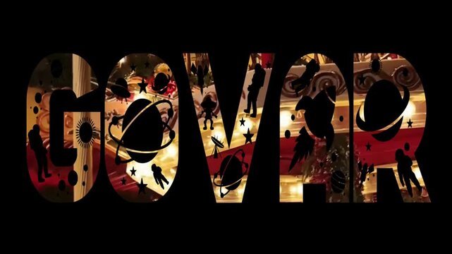 AI Generated World GOVER Intro Animation with Digital Effects - Dynamic AI-generated Text animation with glowing red digital effects and professional broadcast-style visuals.