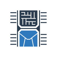 Email Chip Icon - Mail Processor Icon