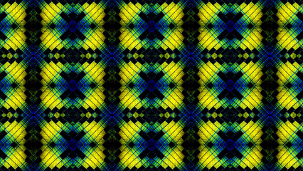 Vibrant Neon Plaid Tartan Seamless Pattern