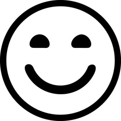 Happy yellow smiley face icon for cheerful designs