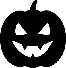 Collection of halloween jack o lantern faces and silhouettes